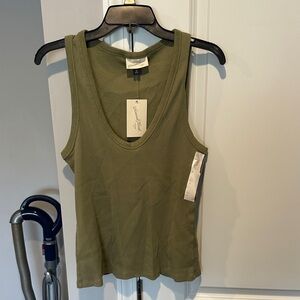 Universal Thread Olive Green Ribbed Tank Top